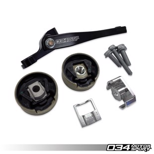 034 Billet Spherical Dogbone Mount Performance Pack with Dogbone Pucks Audi 8V.5A3/S3 and Volkswagen Mk7.5 Golf/Golf R/GTI/Jetta