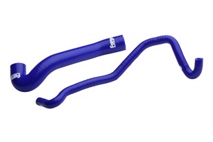 Forge Motorsport Silicone Boost Hoses for Audi S3, TT, and Seat Leon Cupra R1.8T With Hose Clamp Kit - Blue Hoses