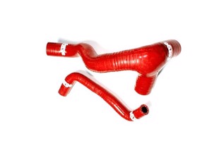 Forge Motorsport Breather Hoses for VAG 1.8T 150/180 HP Engines, With Hose Clamp Kit - Red