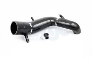 Forge Motorsport Silicone Intake Hose for Audi, VW, SEAT, and Skoda 1.8T, With Hose Clamps - Black
