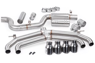 APR Catback Exhaust System without Valves & Rear Mufflers