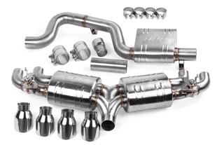 APR Catback Exhaust System with Valves & Rear Mufflers