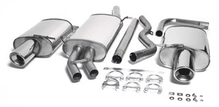 TA-Technix Duplex Catback system i rustfrit stål Audi A4 B6