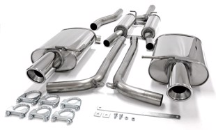 TA-Technix Duplex Catback system i rustfrit stål Audi A4 B6