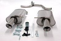 TA-Technix Duplex Catback system i rustfrit stål Audi A4 B6