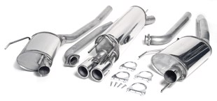 TA-Technix Catback system i rustfrit stål Opel Omega B