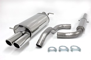 TA-Technix Catback system i rustfrit stål VW Golf 4