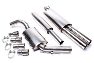 TA-Technix Catback system i rustfrit stål VW Golf 2