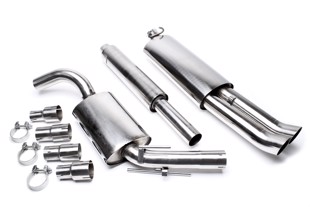 TA-Technix Catback system i rustfrit stål VW Golf 2