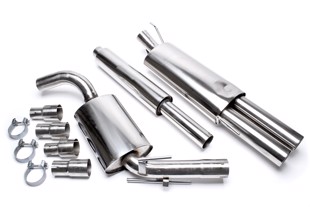 TA-Technix Catback system i rustfrit stål VW Golf 4