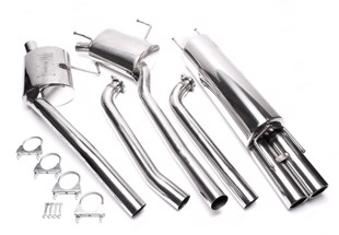 TA-Technix Catback system i rustfrit stål Opel Omega B