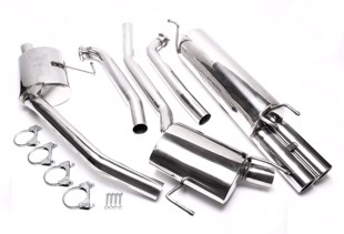 TA-Technix Catback system i rustfrit stål Opel Omega B