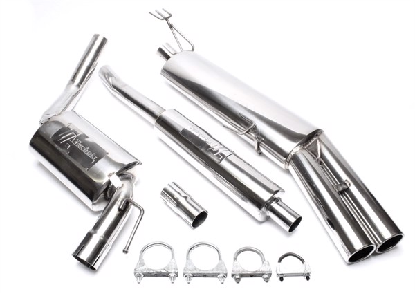 TA-Technix Catback system i rustfrit stål VW Passat B4 35I