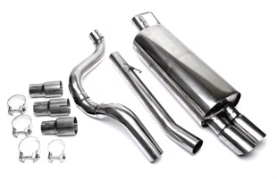 TA-Technix Catback system i rustfrit stål VW Golf 4