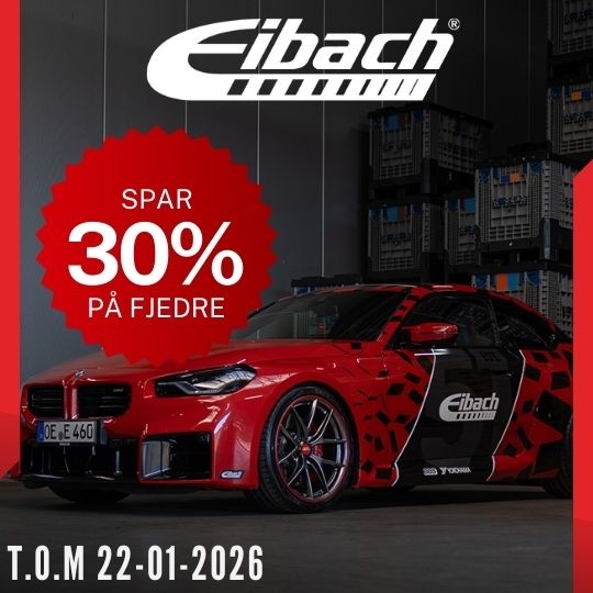 Eibach spar 30% på fjedre