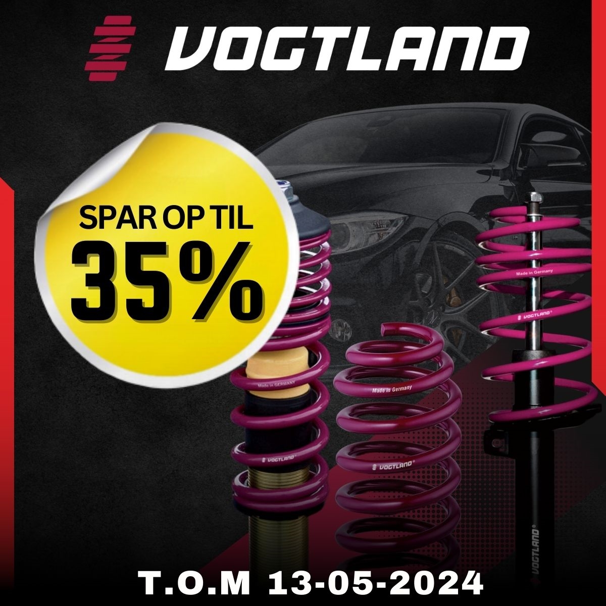 Spar Op til 35% på Vogtland, sænk bilen med deres gevindundervogne, sænkningssæt eller sportsundervogne