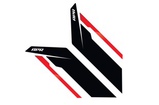 APR Sideburns Black APR / Red Stripe