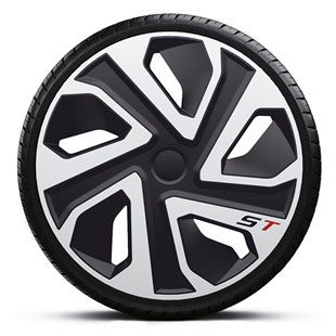 19" ST Sølv hjulkapselsæt