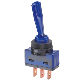 Kontakt vippe on-off blå 20amp