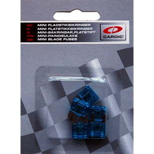 MINI sikringer 15 amp ( 5 stk. pk. )