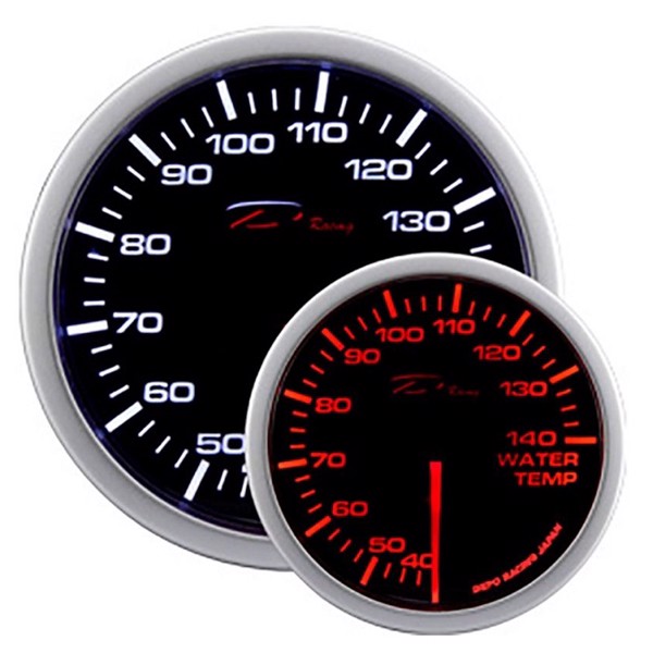 Vandtemperatur-måler "smoke" 52mm (Udgået)