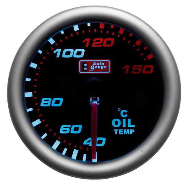 Olietemperatur-måler "smoke" 52mm (Udgået)