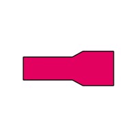 Kabelsko rød hun flad isol. 0,5-1,5mm2