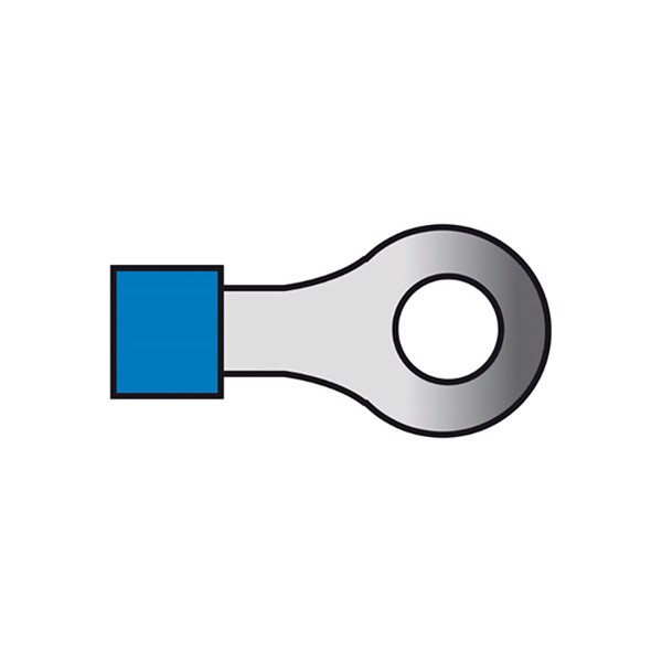 Kabelsko blå ring 5,3mm 1,5-2,5mm2 10 st