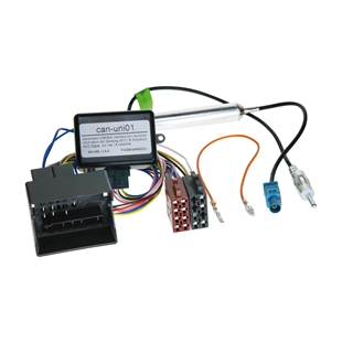 VW can-bus adapter med kabler og stik til biler fra 2002 og frem, til universel CAN bus-interface til bilradioer og multimedia s