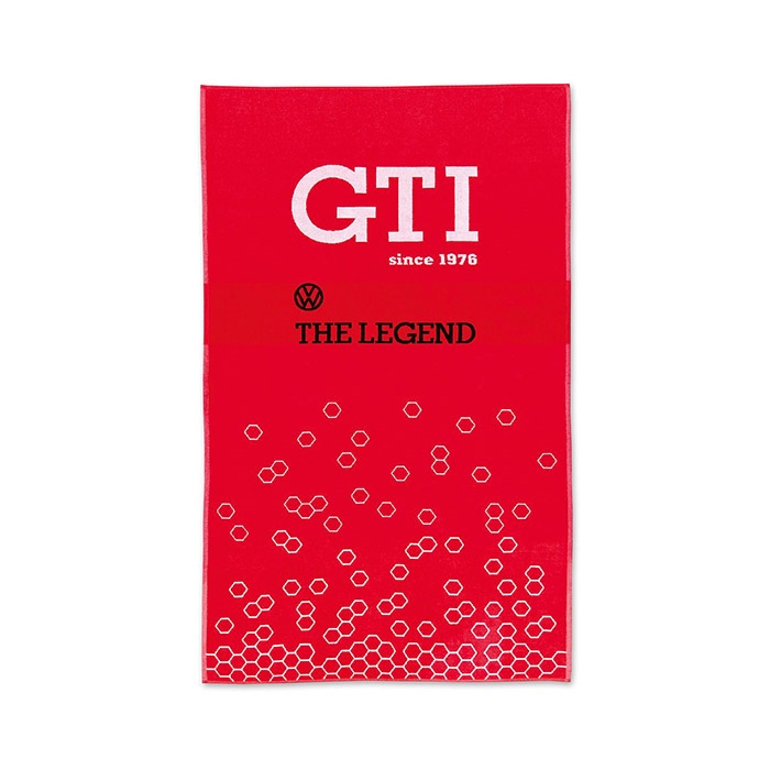 Strandhåndklæde, VW GTI \'\'The Legend\'\', rød