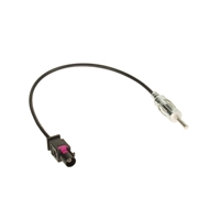 Sort antenneadapter med fakra-stik til BMW fra 2001 og frem samt Renault biler, tilslutningskabel til antenne.