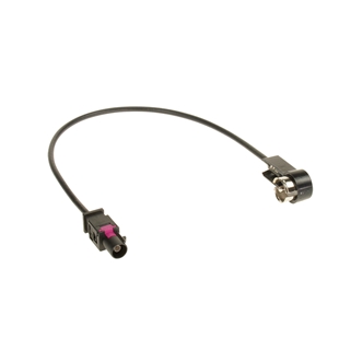 Sort antenneadapter kabel med fakra stik til BMW modeller fra 2001 og nyere samt Renault biler