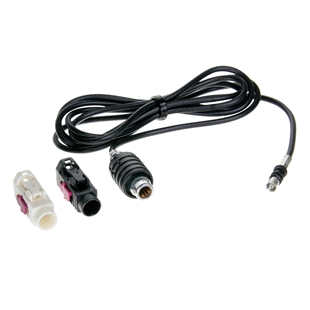 Antenneadapter til Alfa Romeo 159 og Mito med kabel og stik, sort farve