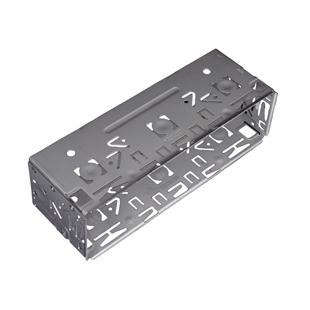 Indbygningsramme Panasonic i metal til installation af elektronik med flere monteringshuller og robust design