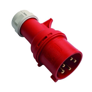 Cee stikprop 32a/415v ip44. rød