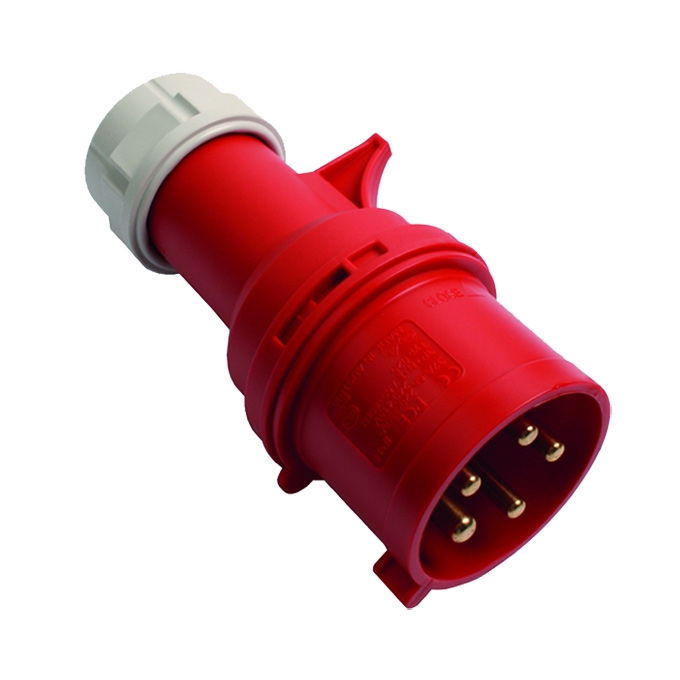 Cee stikprop 32a/415v ip44. rød