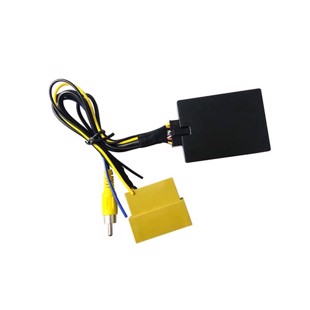 Adapter for OEM kamera VAG med gul RCA stik og gul forbindelsesplade til bilkamera integration