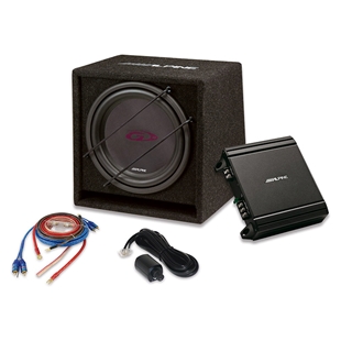 Alpine 12" subwoofer med forstærker
