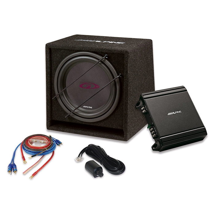 Alpine 12" subwoofer med forstærker