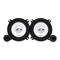 Alpine SXE-1350S 13cm komponentsystem med hvide basenheder og separate diskantenheder, designet til billyd.