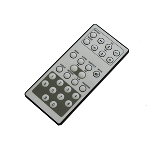 Nextbase fjernbetjening til Click lite serien med knapper til afspilning, lydstyrke og menuindstillinger, hvid og grå design.