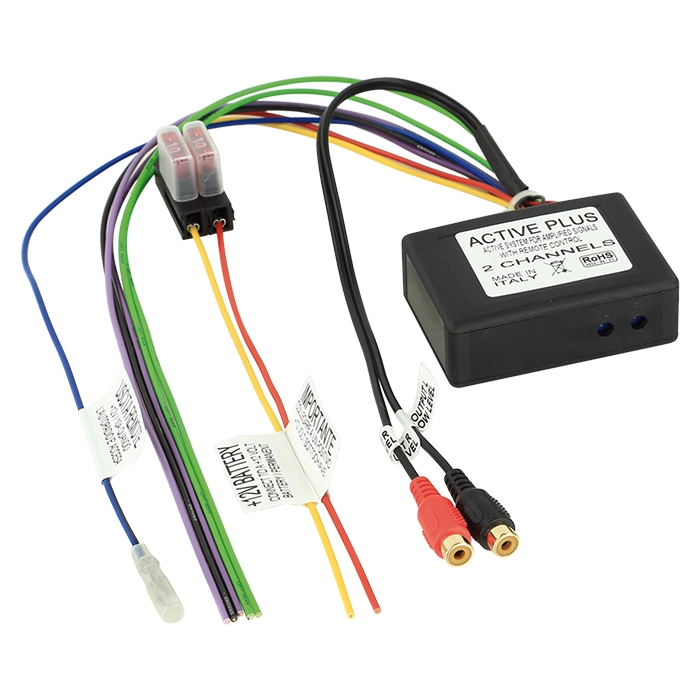 High-Low adapter 2-kanals med fjernbetjening