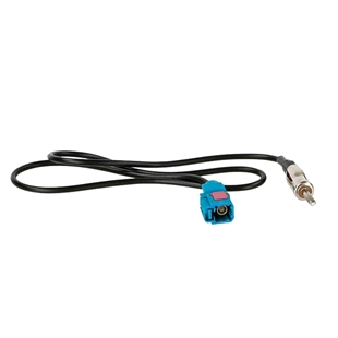 Sort ACV din-fakra kabel på 50 cm med blå og metal stik til antenneforbindelse