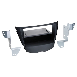 2-DIN radioramme m/lomme Hyundai Veloster 2011- sort