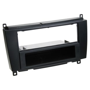 2-DIN radioramme m/lomme Mercedes CLK 2004- sort
