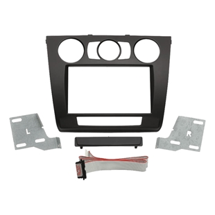 2-DIN monteringskit til BMW 1-serie E87 facelift model fra marts 2007 med ramme, beslag og kabel