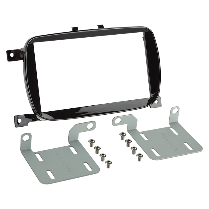 2-DIN radioramme Fiat 500 07/2015-2023 piano sort