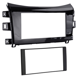 2-DIN radioramme Navara/Alaskan piano sort