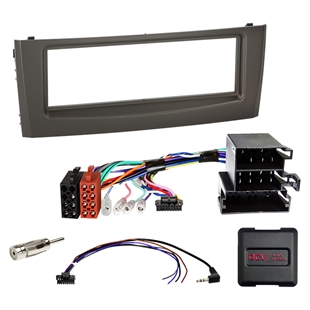 Komplet 1-DIN Kit Fiat Grande Punto/Linea sort