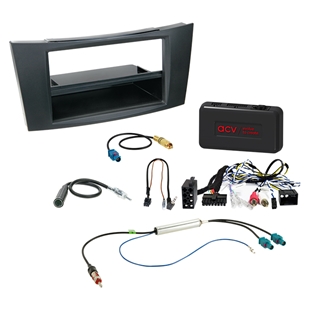Komplet 2-DIN Kit m. rum Mercedes CLS/E-class /Amp